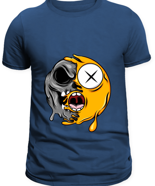 “Multi-Face Emoji Graphic Tee”  “Expressive Emoji Art Tee”